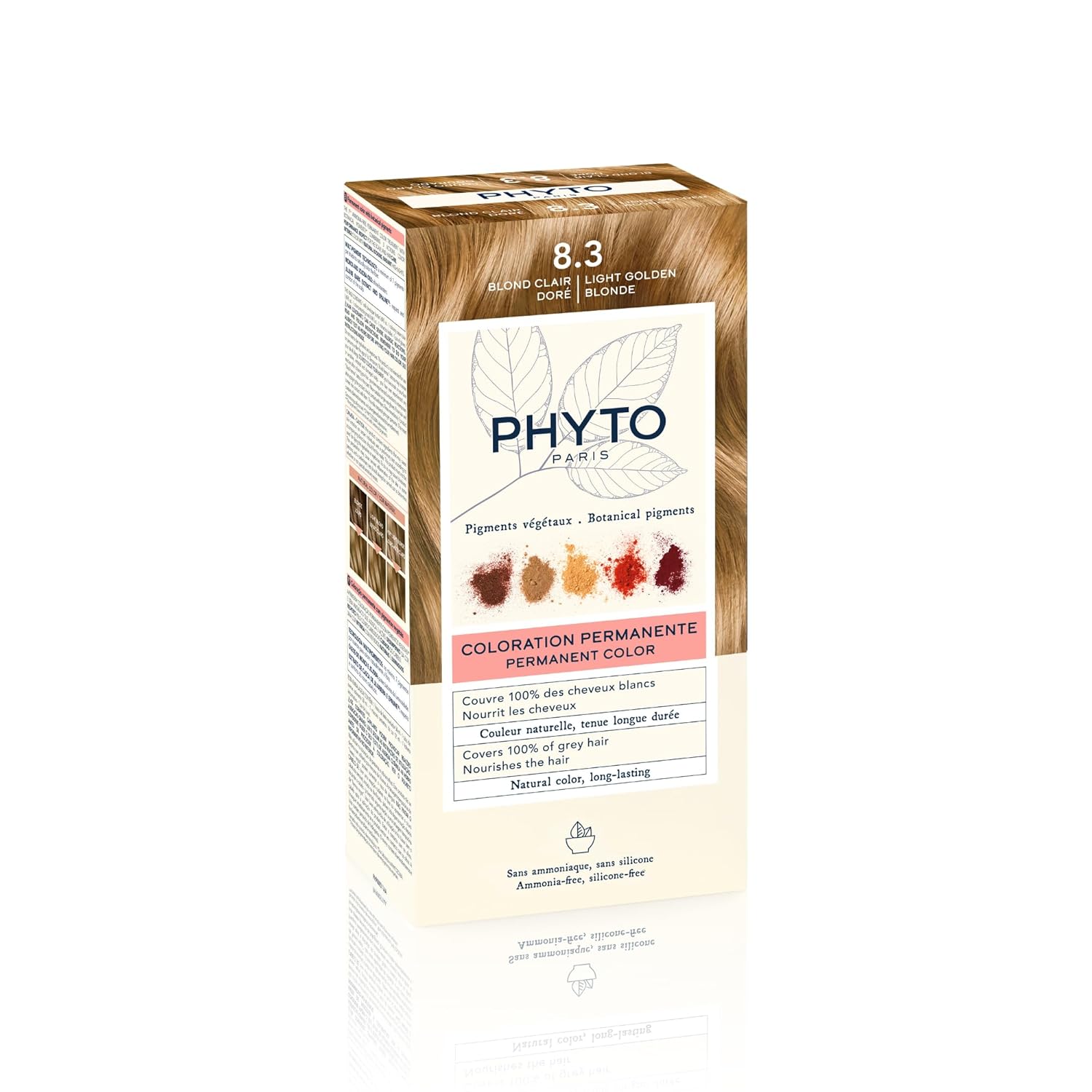 Phyto Paris  Permanent Hair Color 8.3 Světle zlatá blond