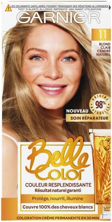 Permanentní barva na vlasy Garnier Belle Color č. 11 Přírodní světlá popelavá blond