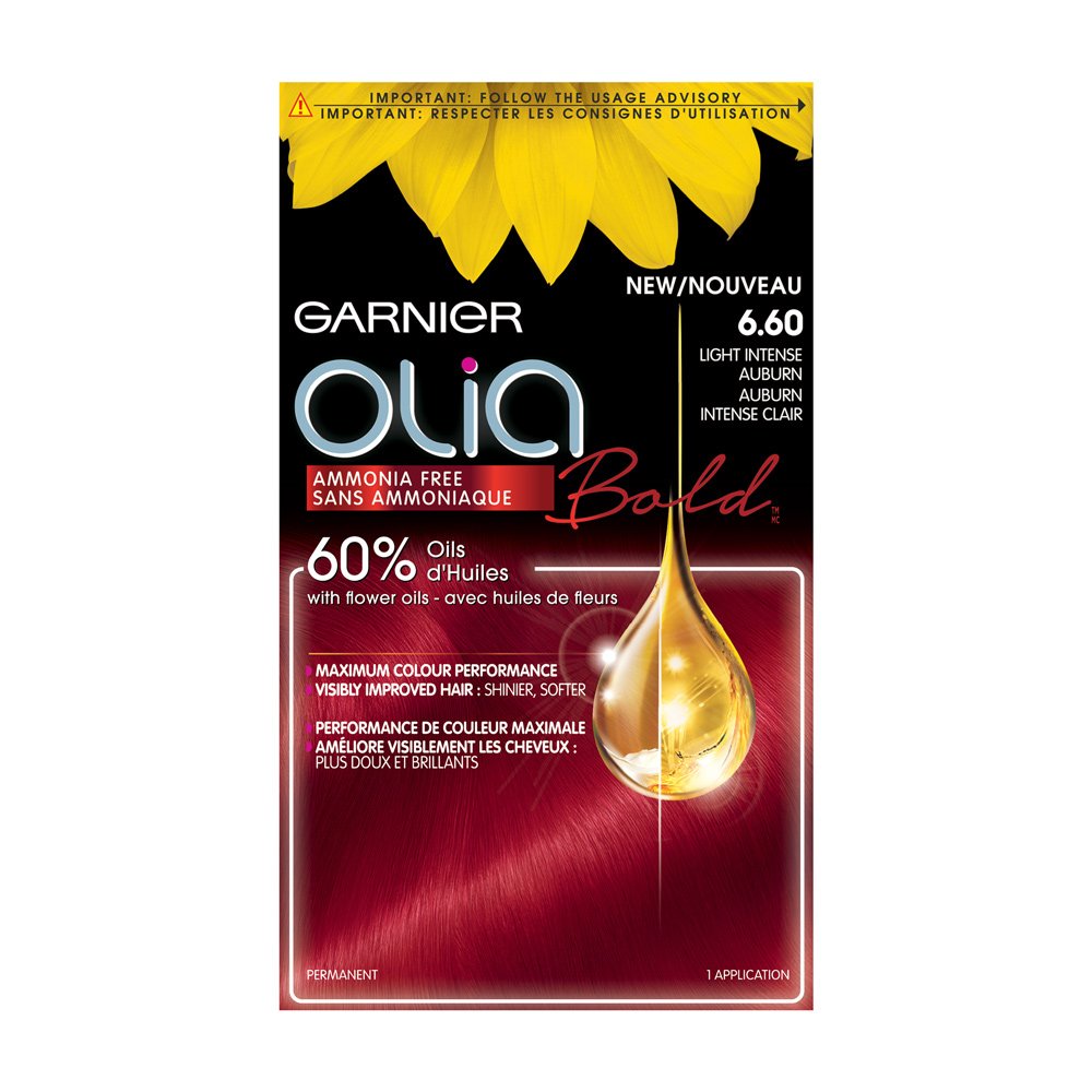 Garnier - Olia - 6.60 světle intenzivní kaštanová, červená