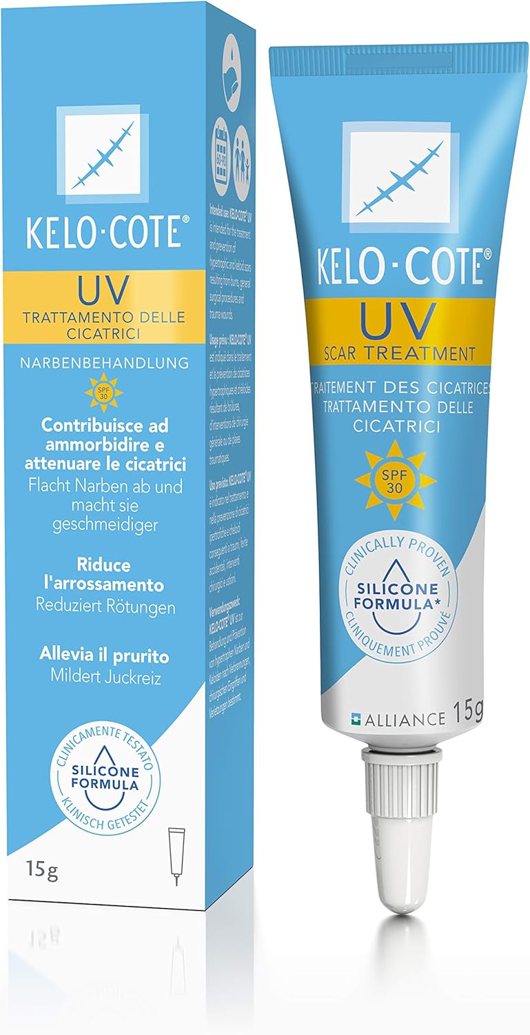 KELO COTE KELO-COTE UV SPF30 gel na jizvy s pokročilým složení, 15 g