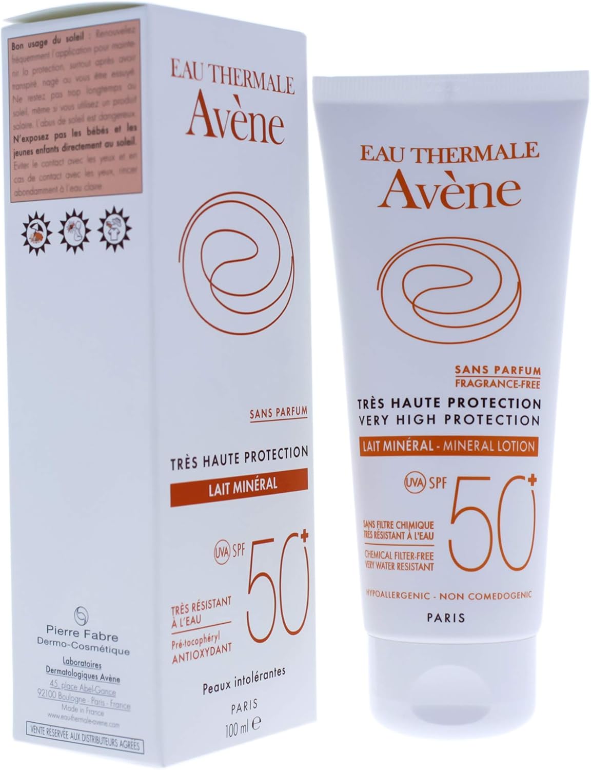 Avène Avene Minerální mléko s velmi vysokou ochranou SPF 50+ 100 ml