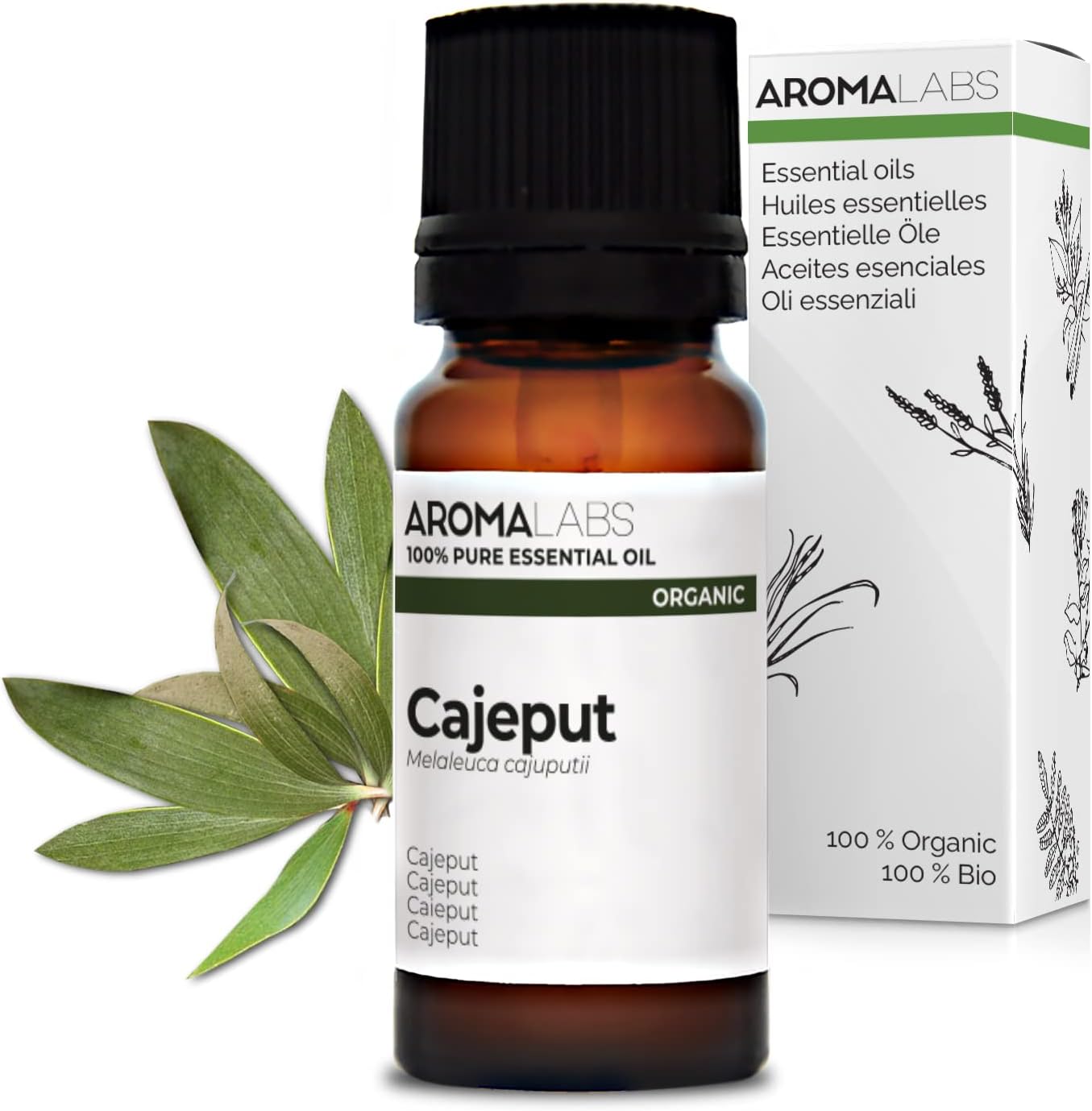 AromaLabs BIO - Esenciální olej z kajeputu - 10 ml - 100% čistý, přírodní