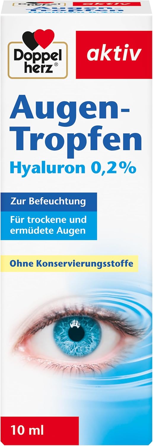 Doppelherz Oční kapky s hyaluronovou kyselinou 0,2 % 10 ml