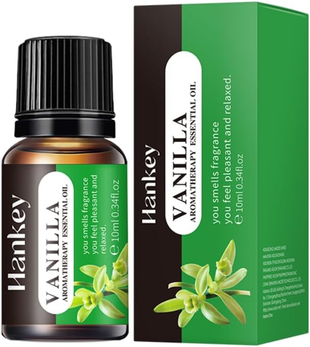 Hankey 100% čistý aromaterapeutický organický přírodní terapeutický esenciální olej 10ml Vanilla