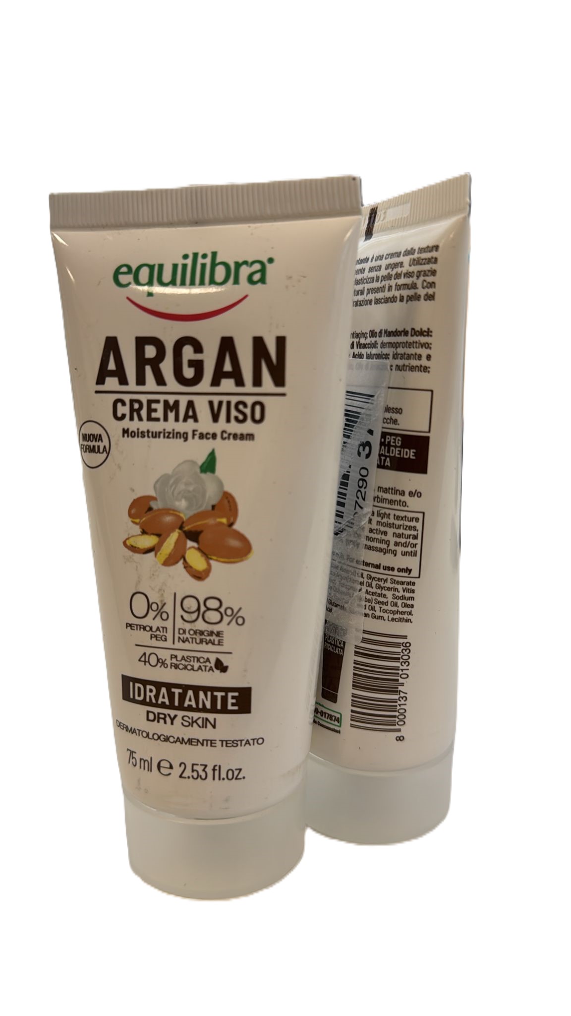 Equilibra Hydratační arganový krém na obličej 75 ml