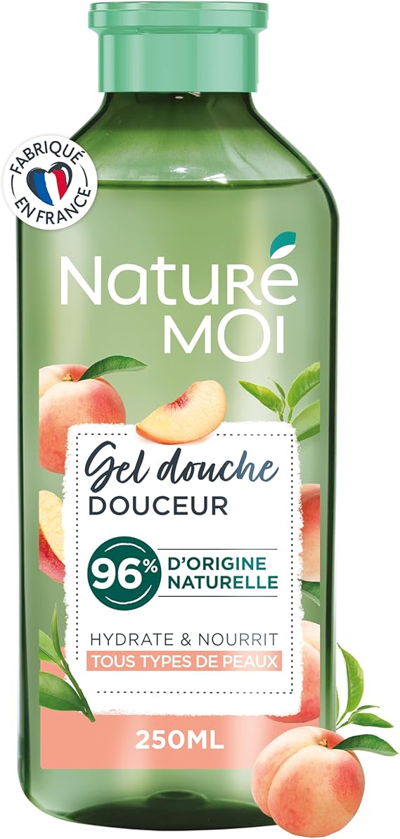 Naturé Moi Nature Moi - Jemný sprchový gel s bio broskví z Provence a bio zeleným čajem 250ml