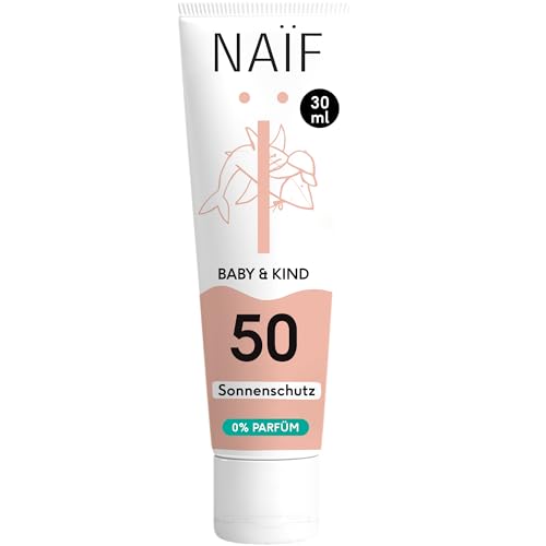 Naif Minerální opalovací krém Naïf pro miminka a děti, SPF 50, 0 % parfemace 30ml