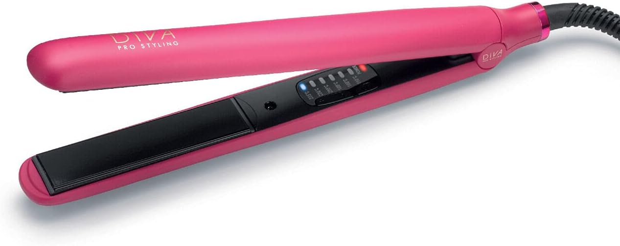 Digitální žehlička na vlasy Diva Pro Styling Magenta - Zánovní