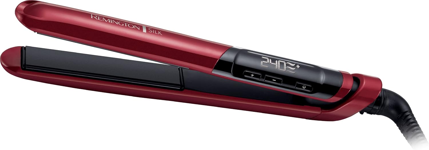 Žehlička na vlasy Remington S9600-červená-Zánovní