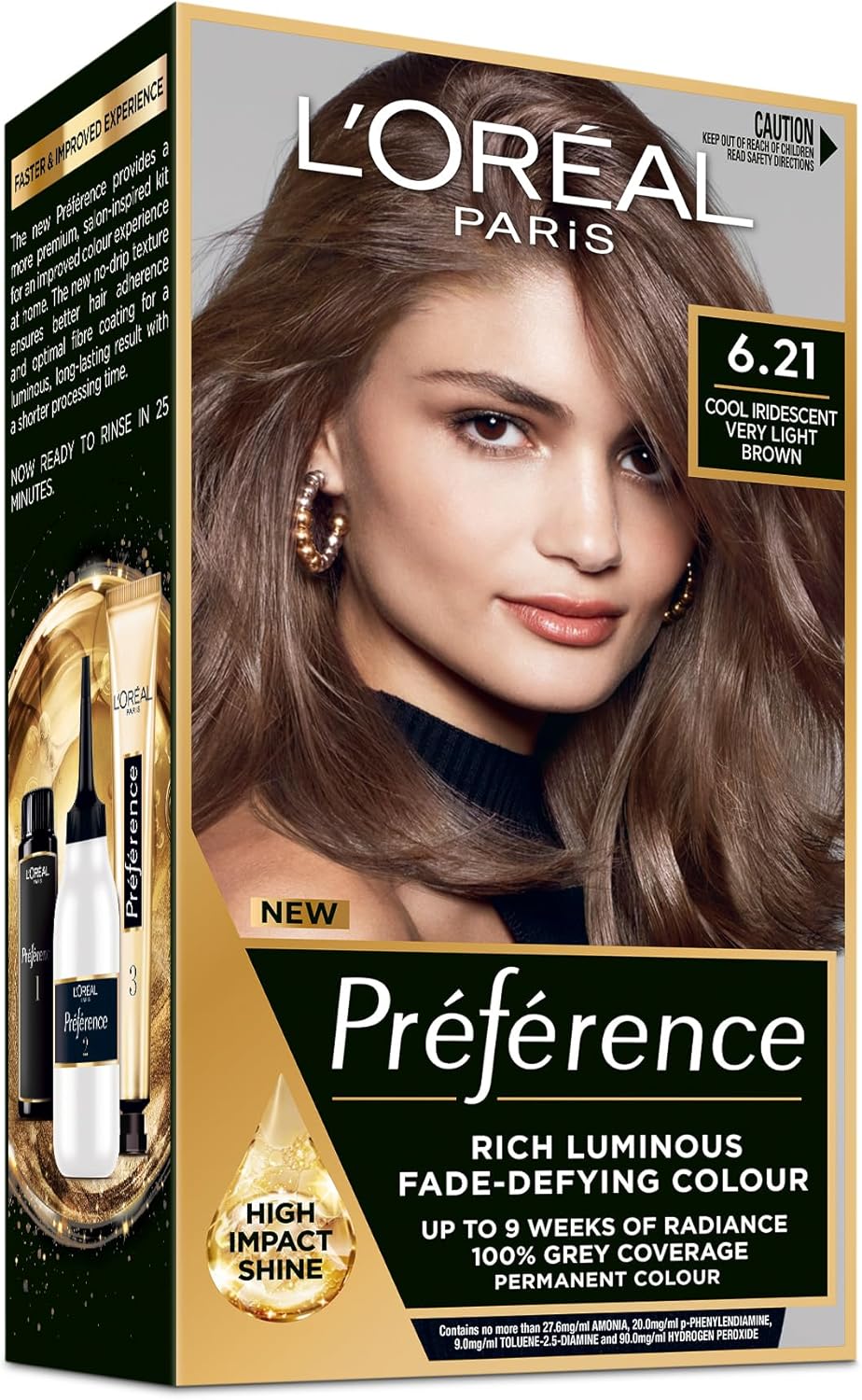 L'Oréal Paris - Préférence - 6.21 Studená iridescentní velmi světlá hnědá