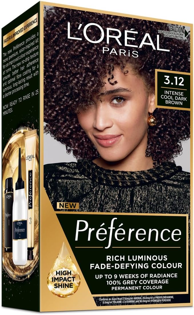 L'Oréal Paris - Préférence - 3.12 Intenzivní studená tmavě hnědá