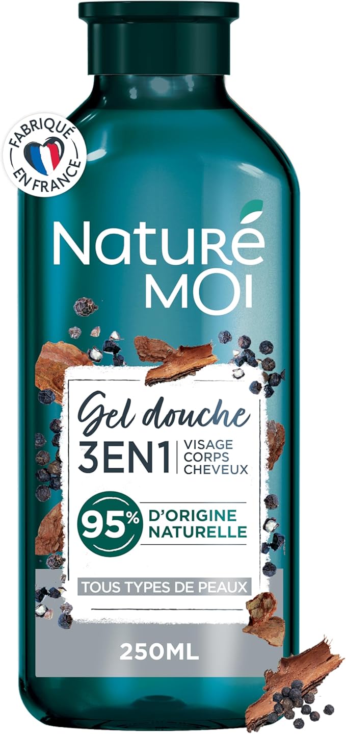 Levně Naturé Moi Sprchový gel 3v1 Cedr a černý pepř 250 ml