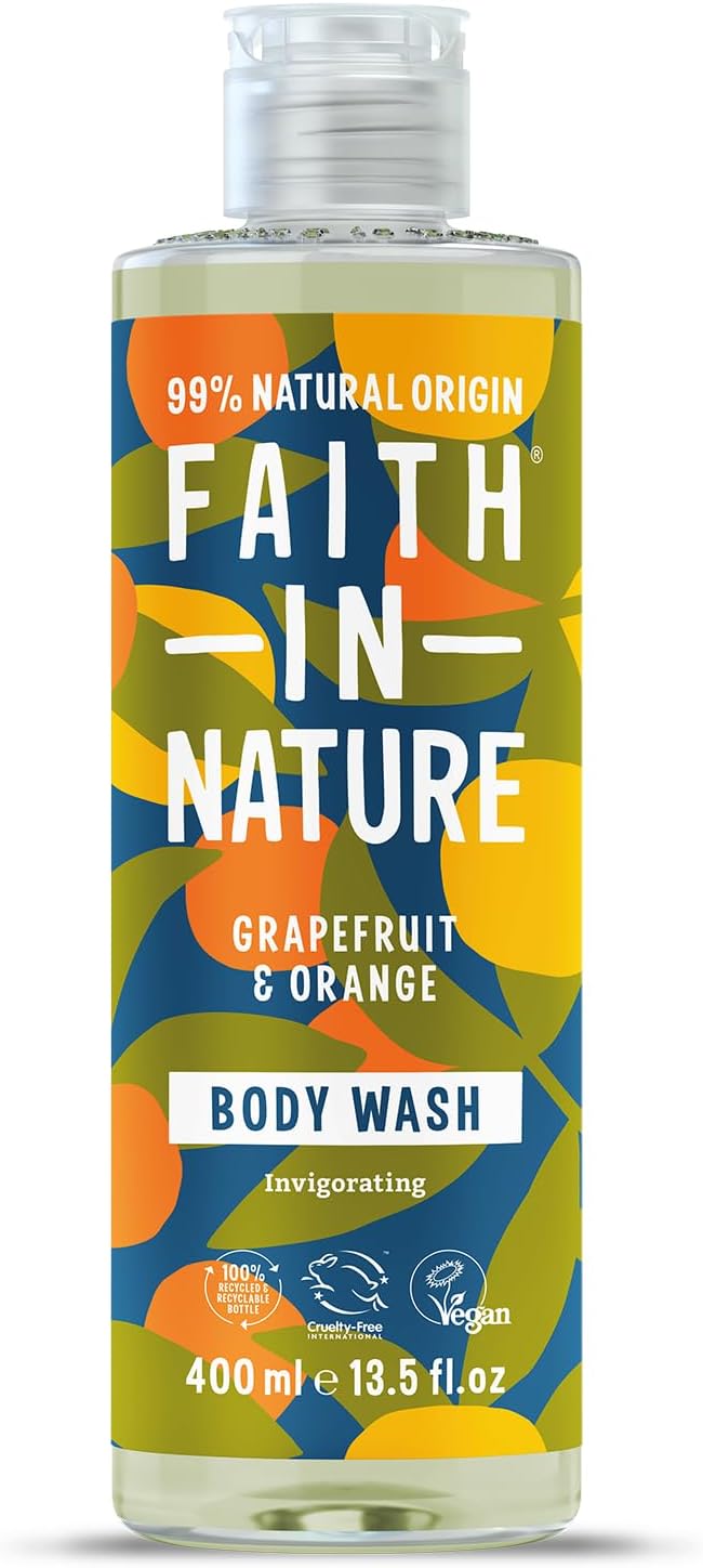 Faith In Nature Přírodní sprchový gel s grapefruitem a pomerančem 400 ml