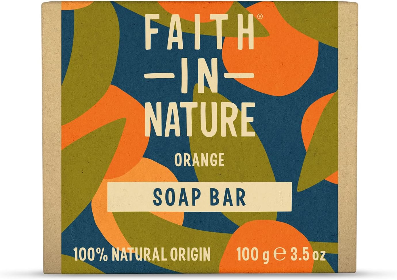 Faith In Nature Natural Orange Tuhé mýdlo na ruce 100 g
