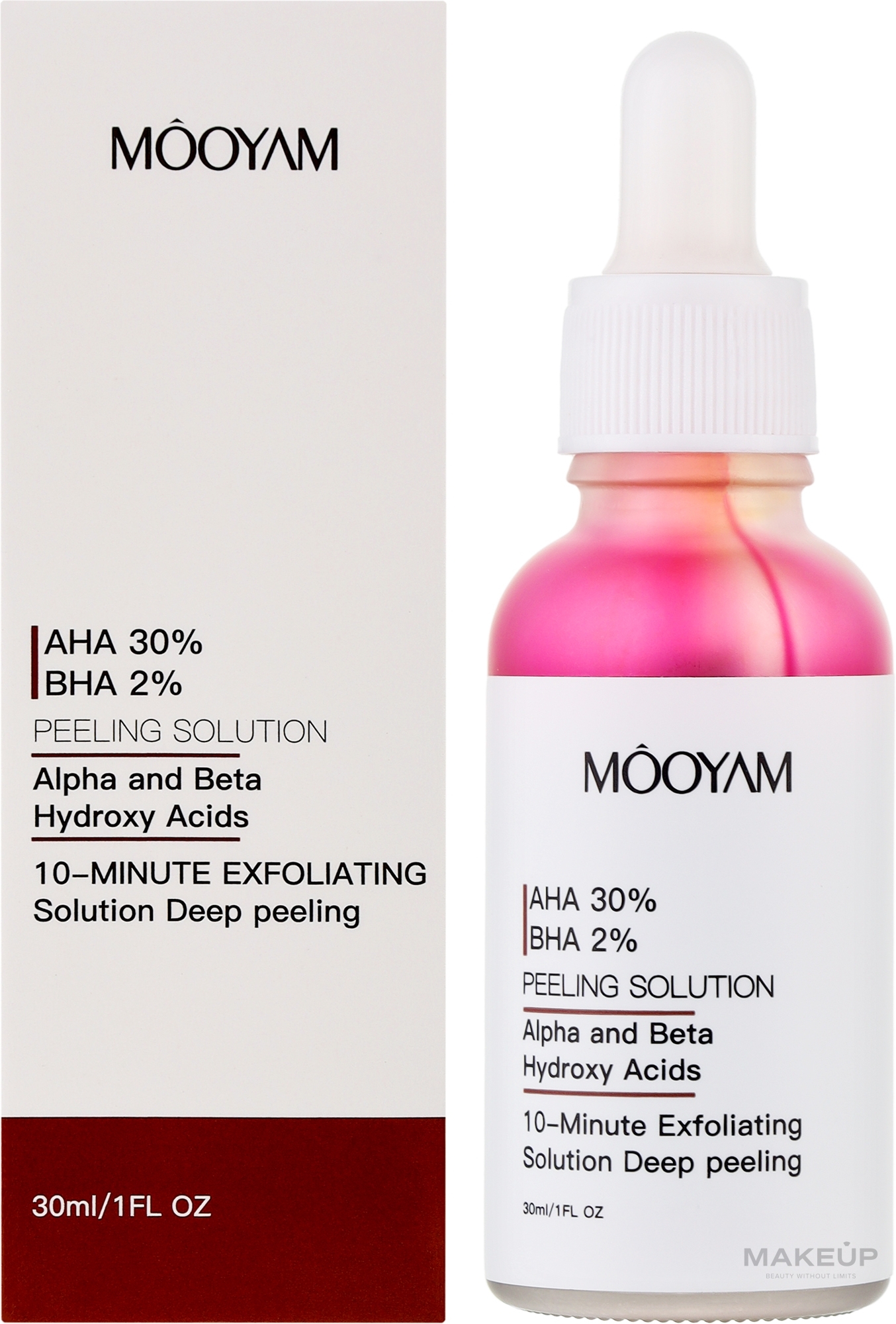 MOOYAM Môoyam AHA 30% BHA 2% Peelingový roztok 30 ml