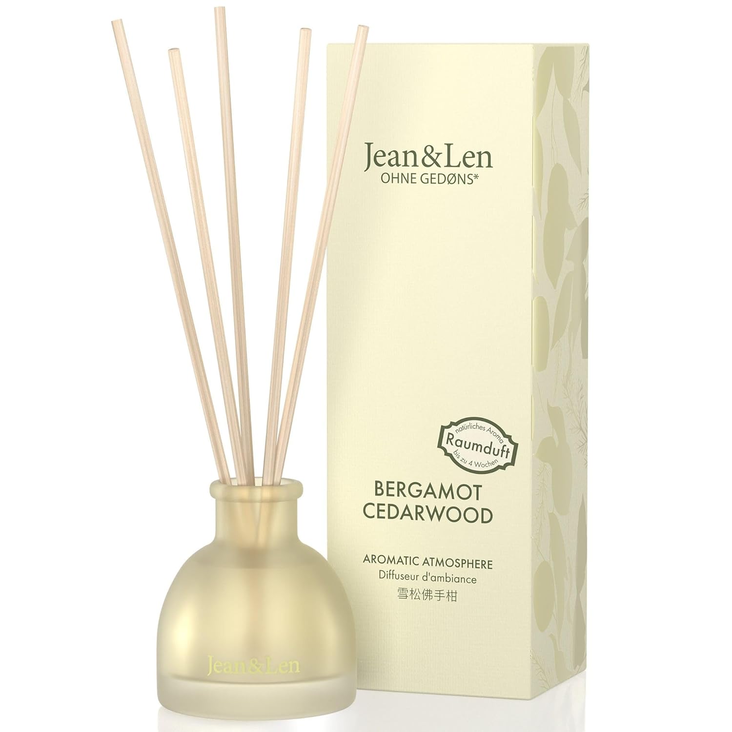 Jean&Len Jean & Len Aromatic Atmosphere difuzér s přírodní vůní cedrového dřeva a bergamotu 50 ml