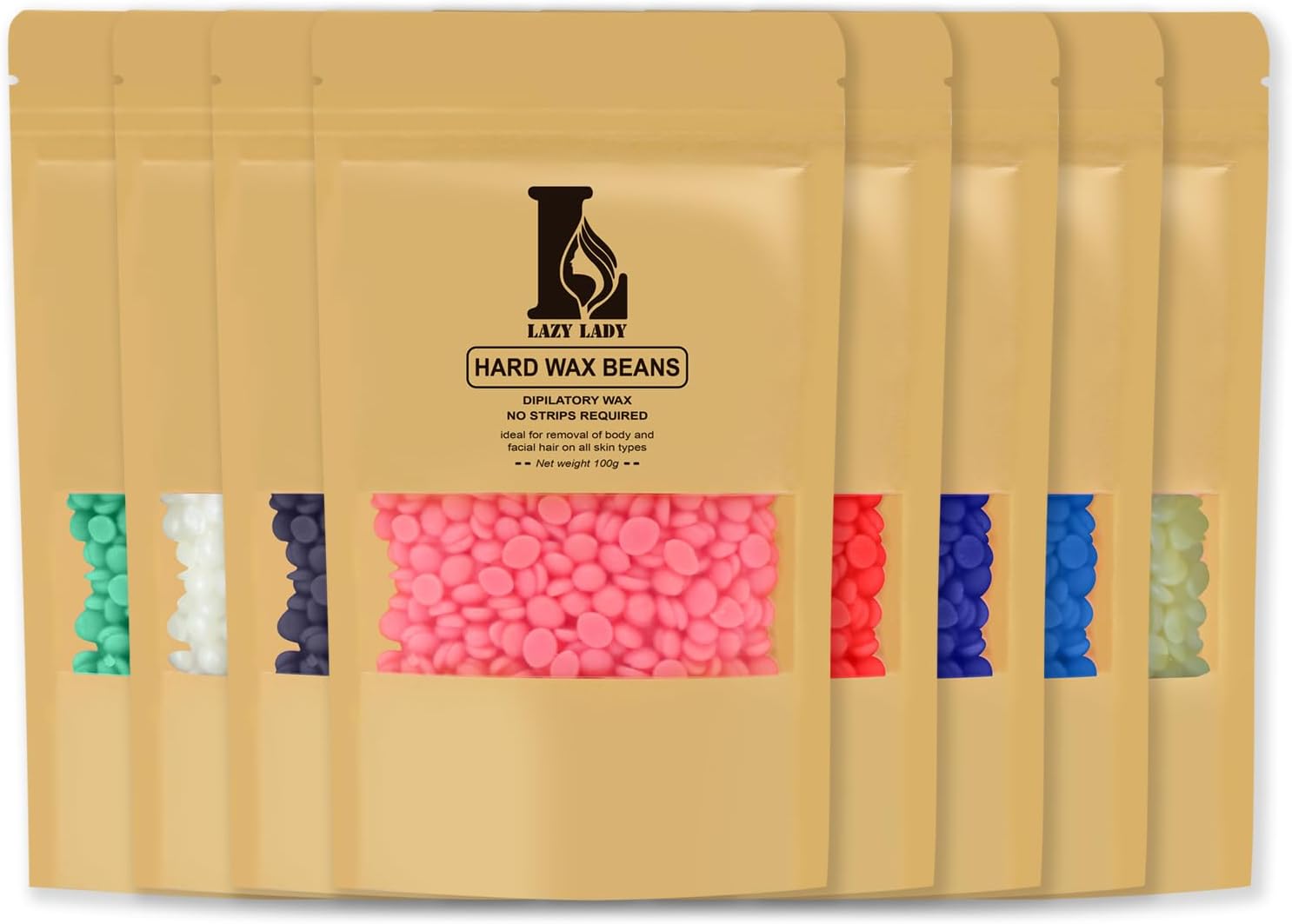 LAZY LADY depilační voskové boby 300 g - růže