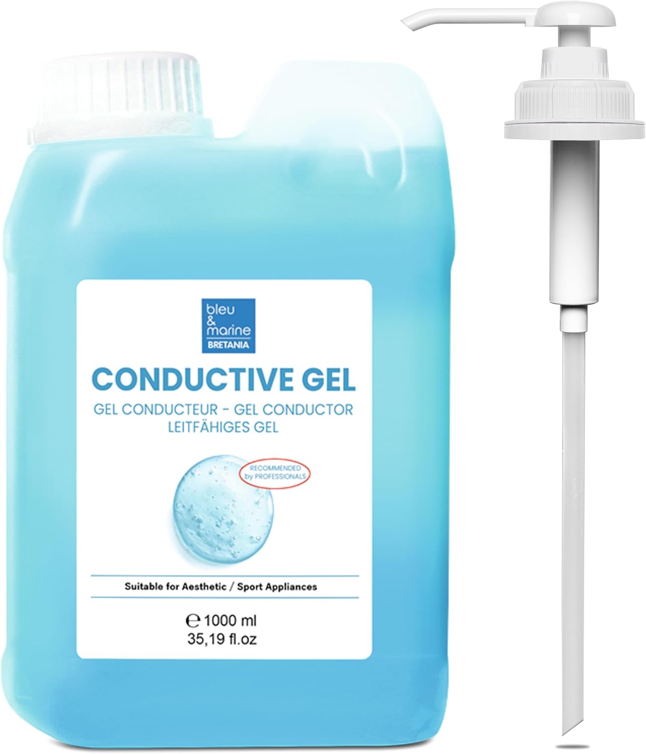 bleu & marine Bretania Vodivý gel - Profesionální kosmetický gel 1000 ml