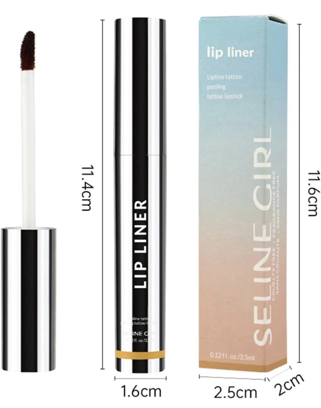 SELINE GIRL Lip Liner Peel Off Lip Stain tatoo— Dlouhotrvající matná rtěnka 3,5 ml-05