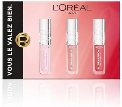 L'Oréal Paris - Sada na líčení rtů Plump Ambition - 3 produkty - Lesky na rty