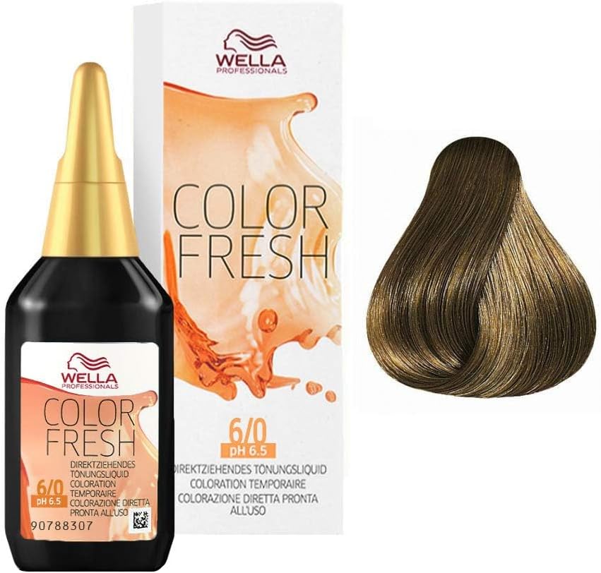 Wella Colour Fresh Semipermanentní barva na vlasy 6/0 Tmavě blond 75 ml