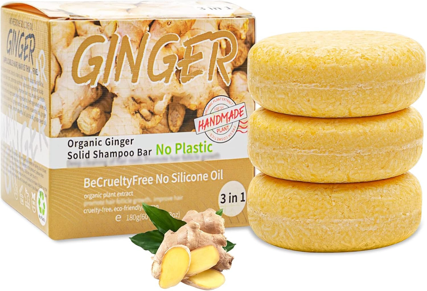 ine GINGER zázvorový šampon na vlasy 3 x 60 g