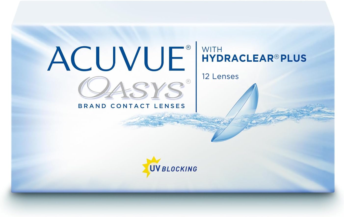 Kontaktní čočky Acuvue Oasys, 2týdenní čočky pro den i noc 12 ks -2,50
