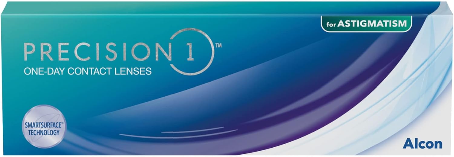 Alcon PRECISION1 Denní měkké čočky pro astigmatismus 30 kusů -0.00