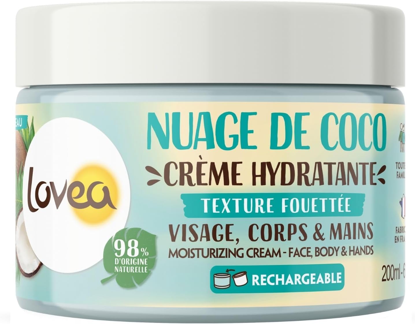 LOVEA - Kokosový oblak - Víceúčelový hydratační krém 200 ml
