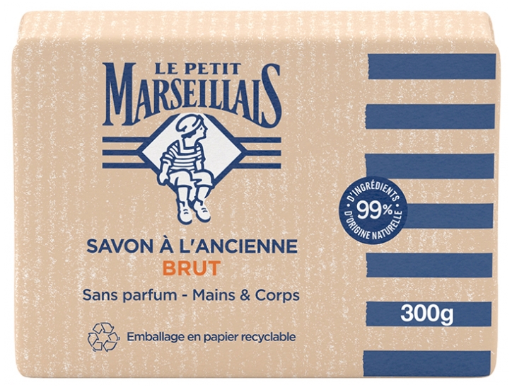 Le Petit Marseillais Savon Brut - francouzské Marseille mýdlo bez vůně 300 g