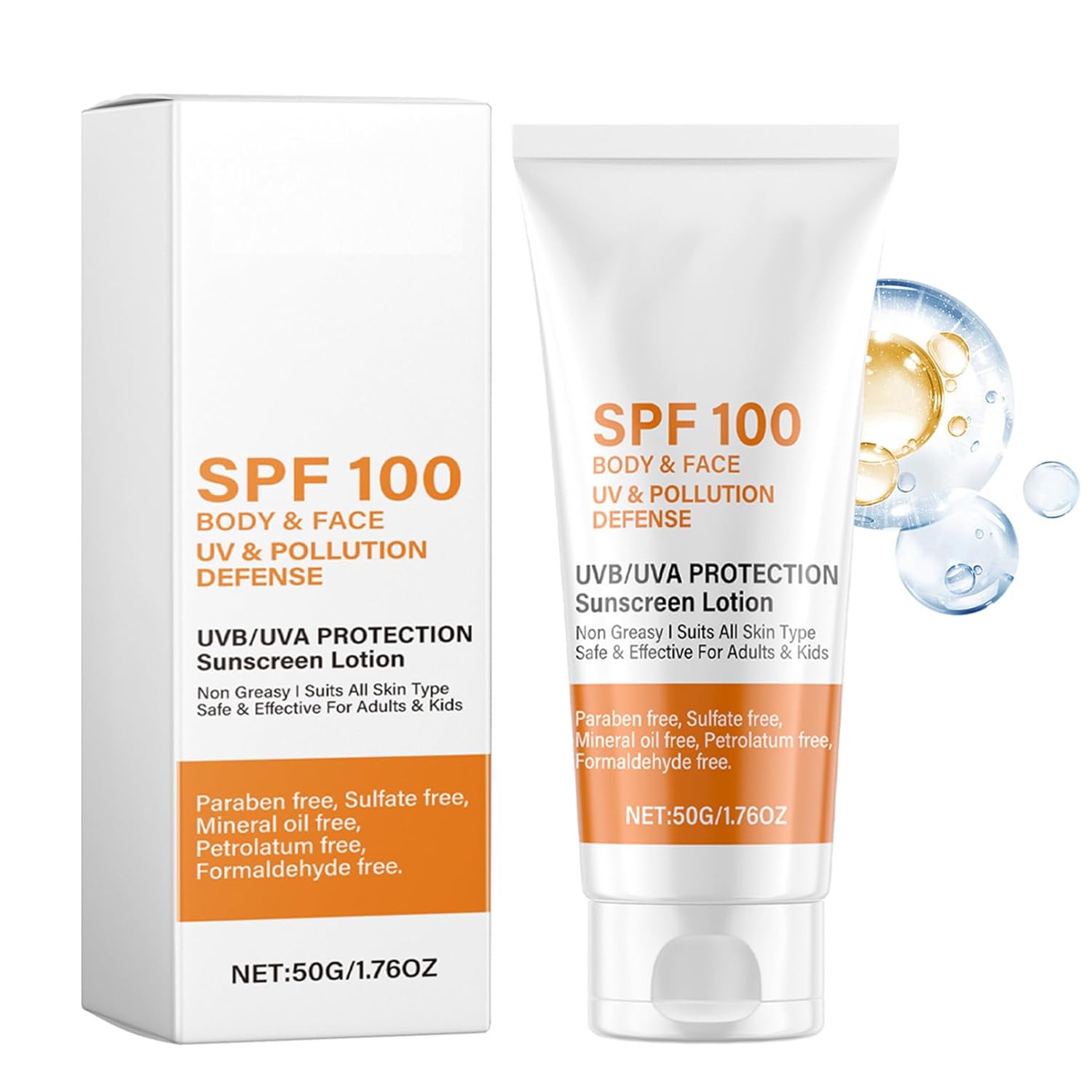 OUHOE Opalovací mléko na celé tělo s UV ochranou SPF100 50 g