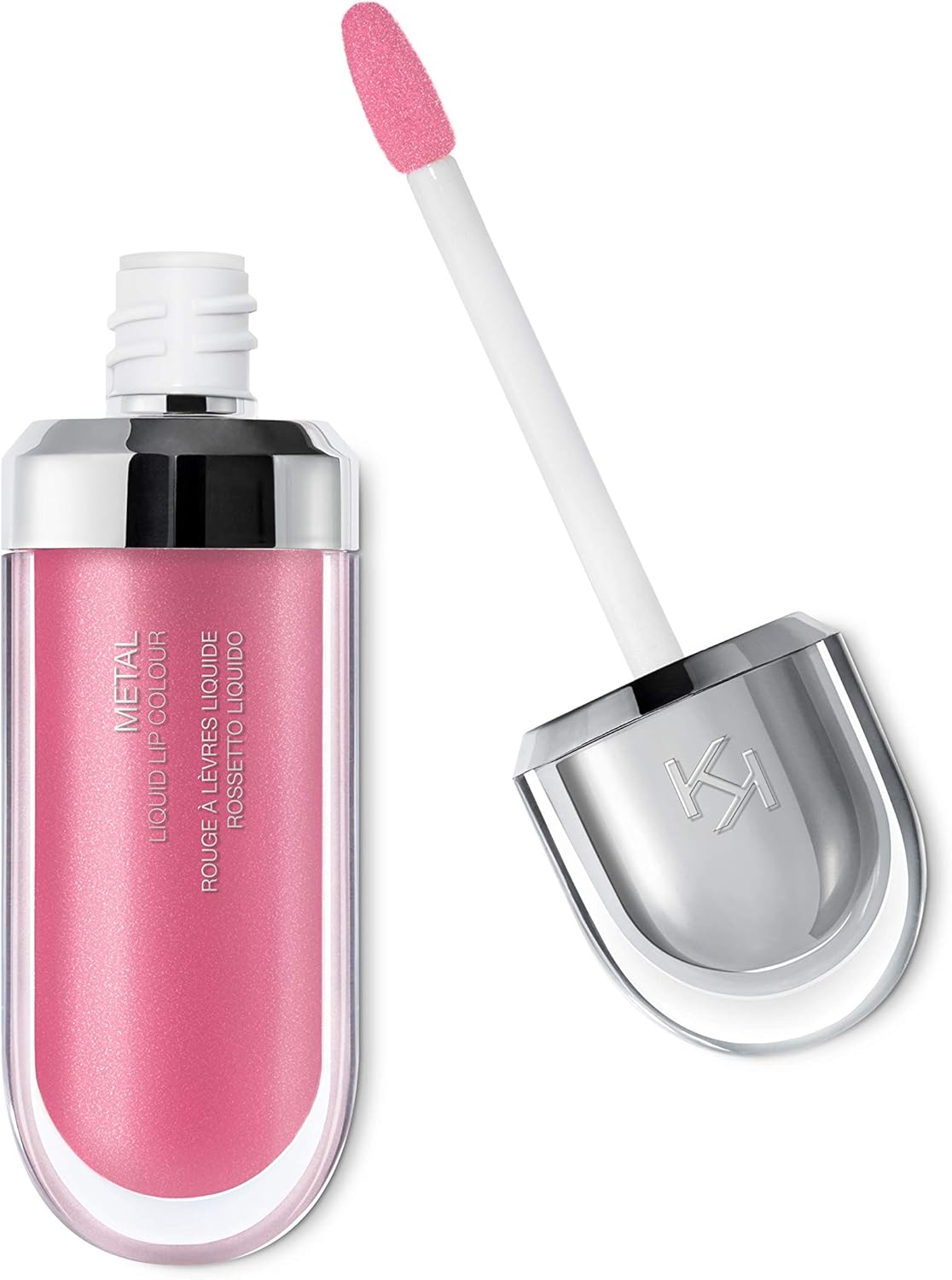 Kiko Milano METAL Liquid Metalická tekutá rtěnka s vysokým krytím 6,5 ml-02 (Vintage Rose)