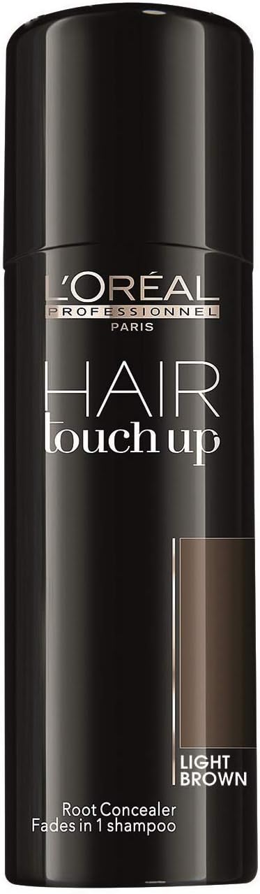 L'Oréal HAIR Touch up barva na vlasy ve spreji, světle hnědá, 75 ml