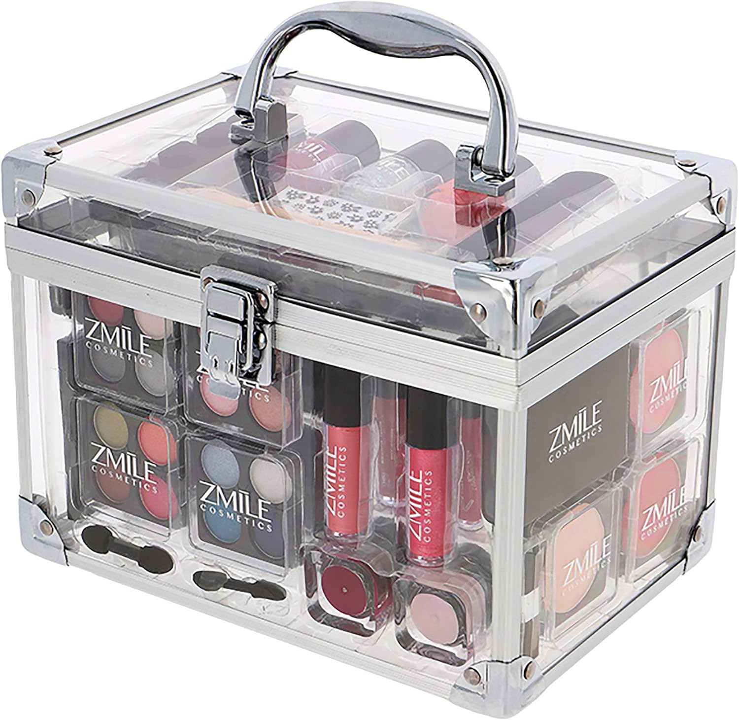 ZMILE cosmetics Kufřík na kosmetiku, sada na líčení, cestovní organizér, profesionální 42dílný