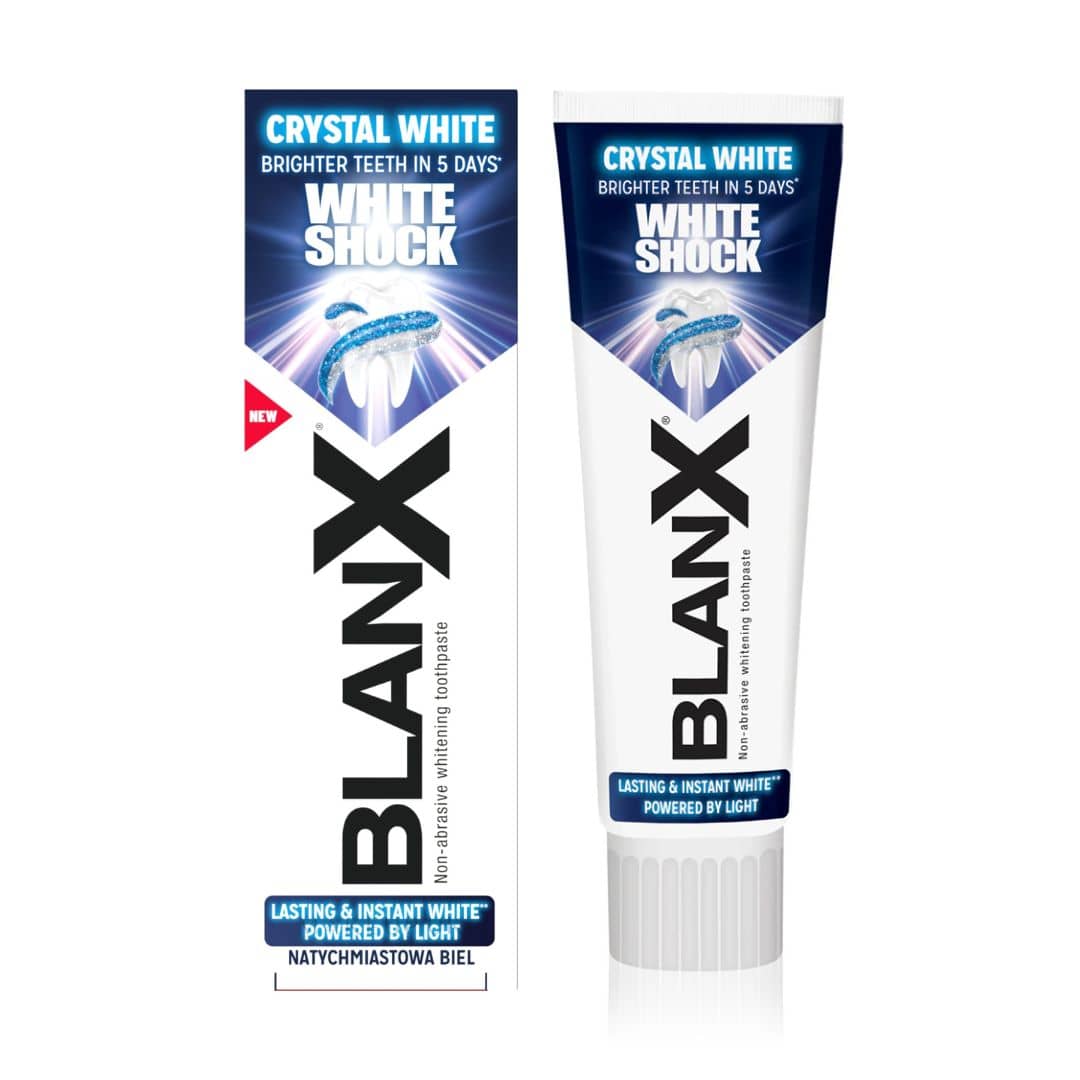 BlanX White Shock zubní pasta Glossy White 75 ml