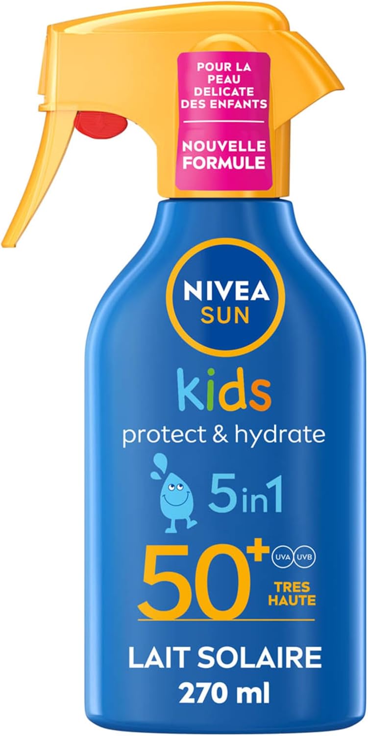 NIVEA SUN Protect & Hydrate Kids SPF 50+ 270 ml opalovací krém ve spreji