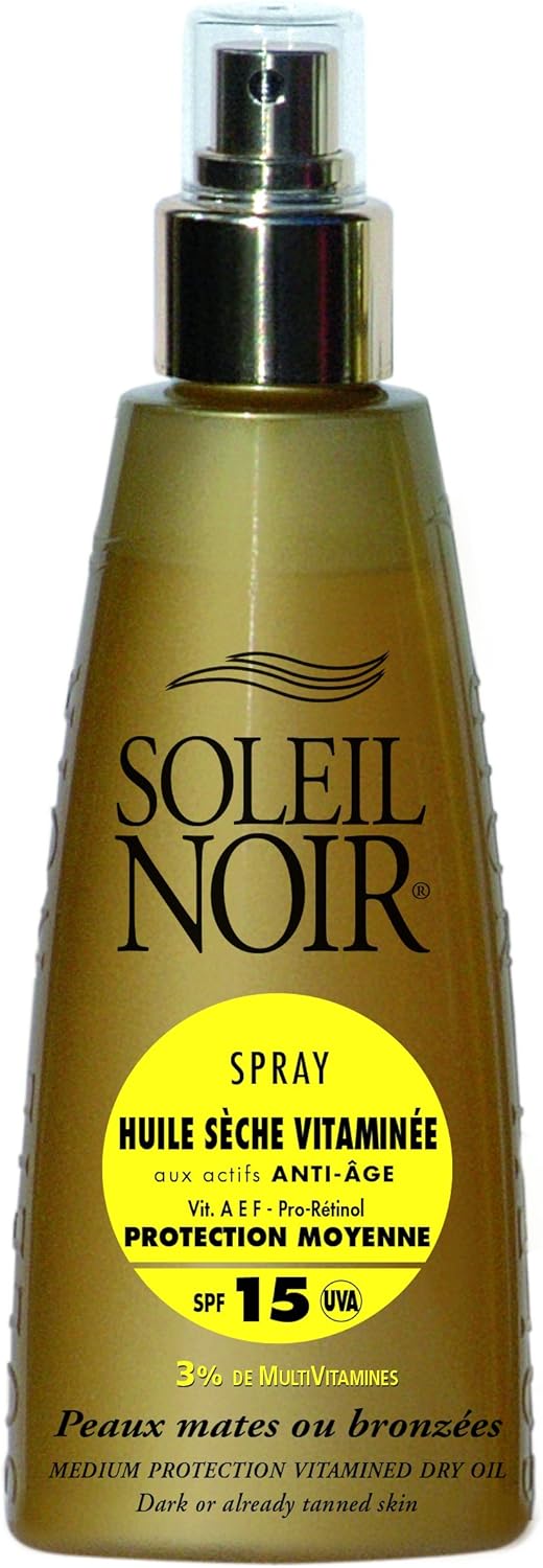 Soleil Noir vitamínový suchý olej SPF 15 sprej 150 ml