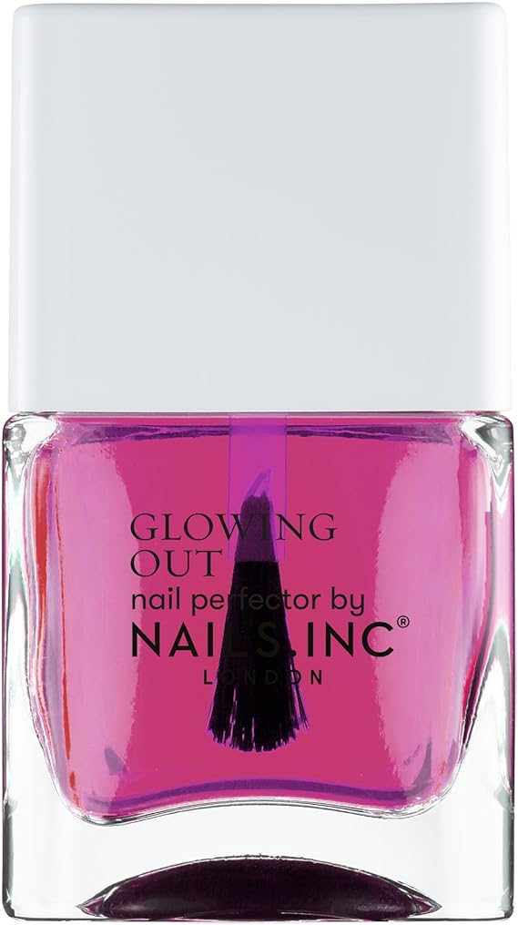 Nails.INC Nails Inc Glowing My Way Zářící, Růžový, Třpytivý, Lesklý, lak na nehty 14ml