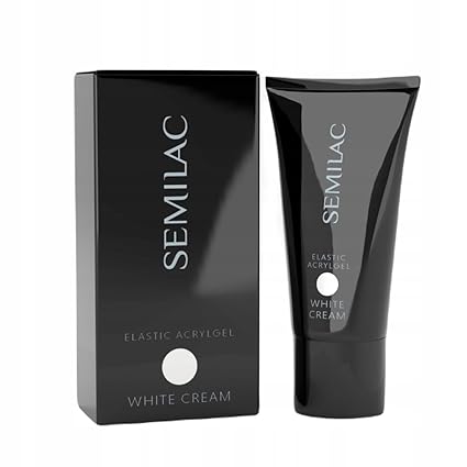 Semilac Acrylgel Double Flex bílý krém 30 g