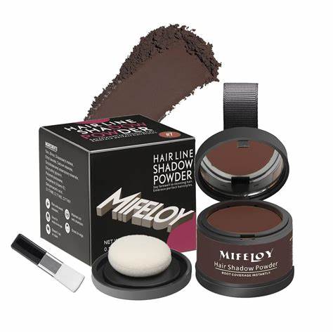 MIFELOY Hair Line Shadow Powder kompaktní pudr na vlasovou linii odstín 10 tmavě hnědá, 4g