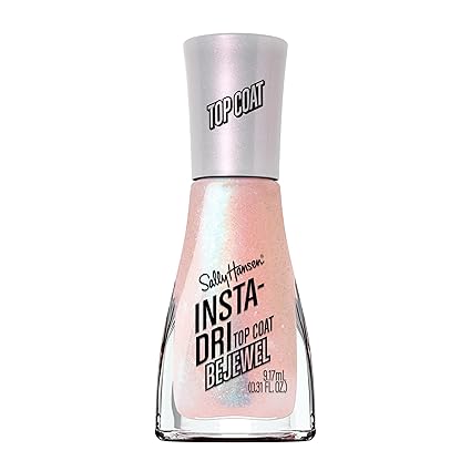 Sally Hansen TOP COAT BEJEWEL 130 Vrchní Růžový Lak na nehty 9,3ml