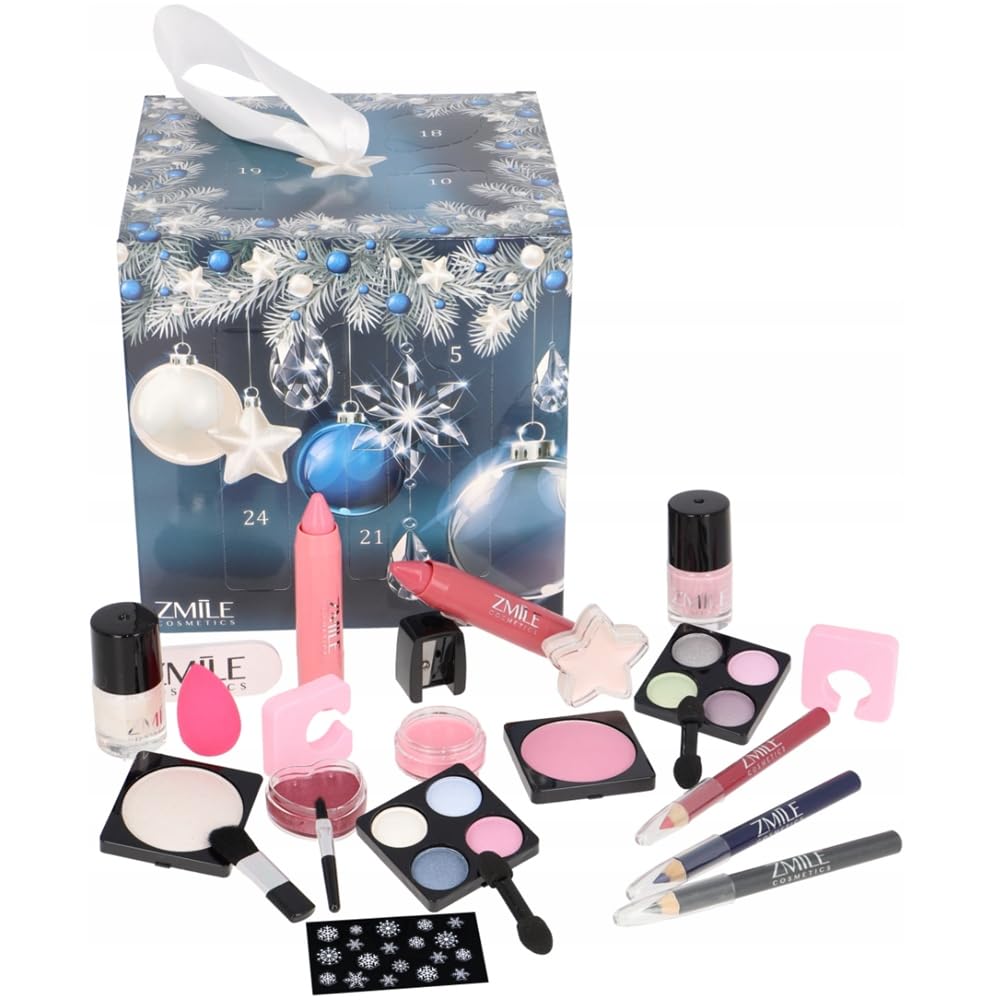 ZMILE COSMETICS Kosmetický adventní kalendář „Blue Magic“ – 24 překvapení pro váš make-up