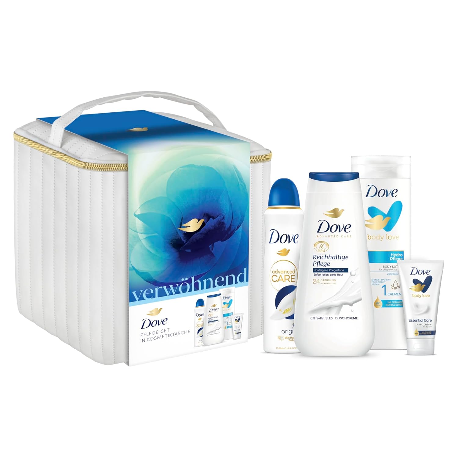 Dove Dárková sada pro péči o tělo-150 ml + 225 ml + 400 ml + 75 ml