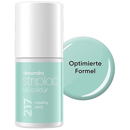 Alessandro Striplac UV lak na nehty Creamy Mint - pastelově zelená, 6,5 ml