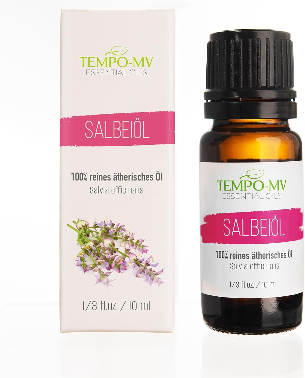 Tempo-MV Essential Oils – Šalvějový esenciální olej (Salbeiöl) 10 ml