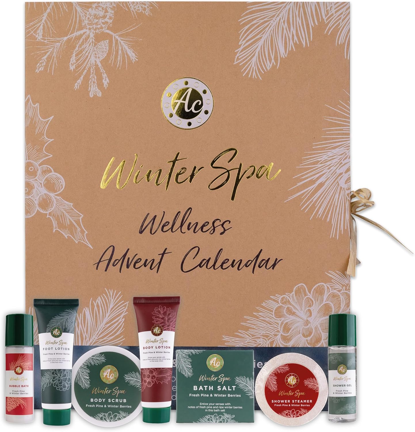 Accentra Beauty adventní kalendář pro ženy „WINTER SPA“ s 24 produkty