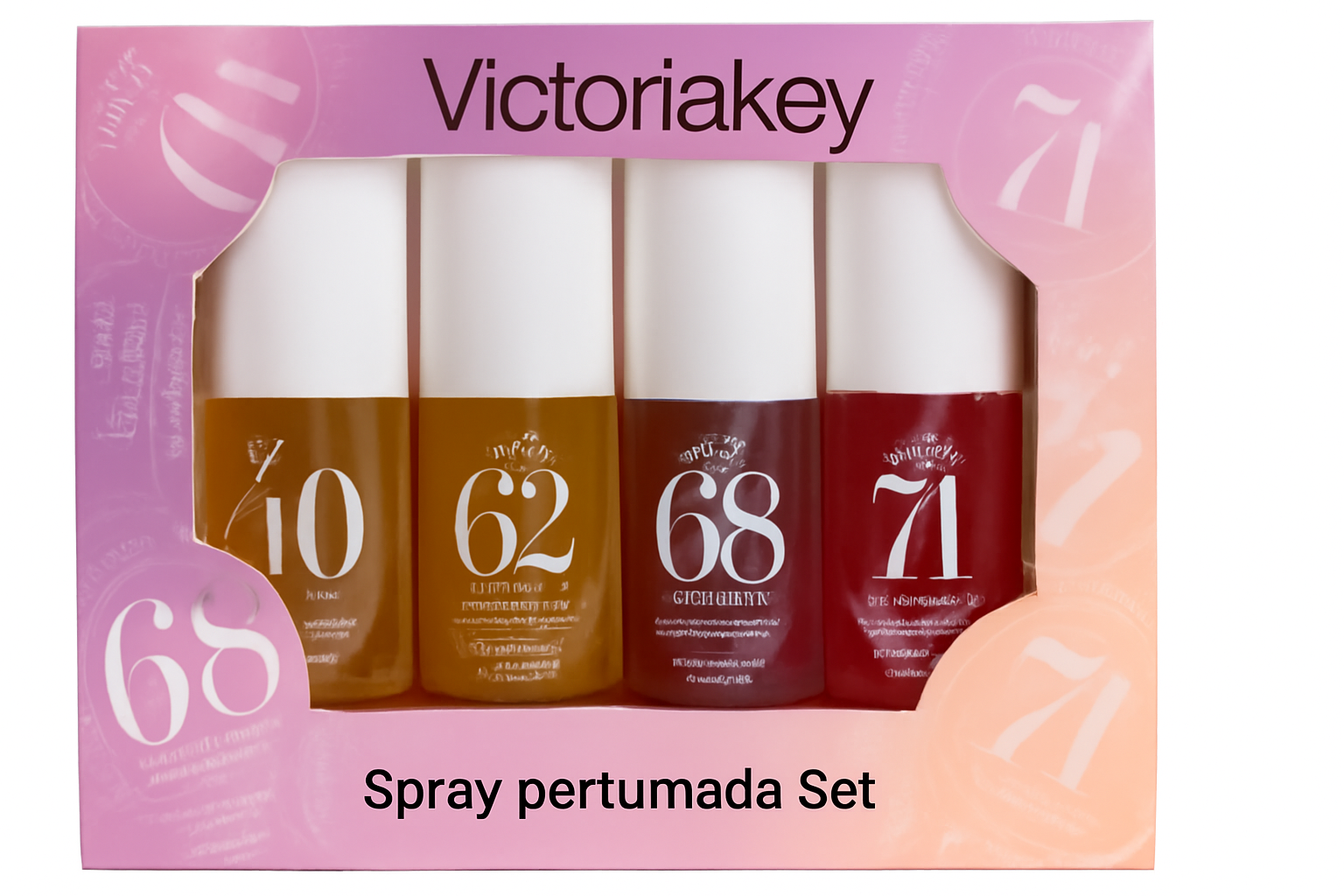 Victoria Key Spray Perfumado Set X002CP3ZA1 (40, 68, 62, 71), 4x40ml