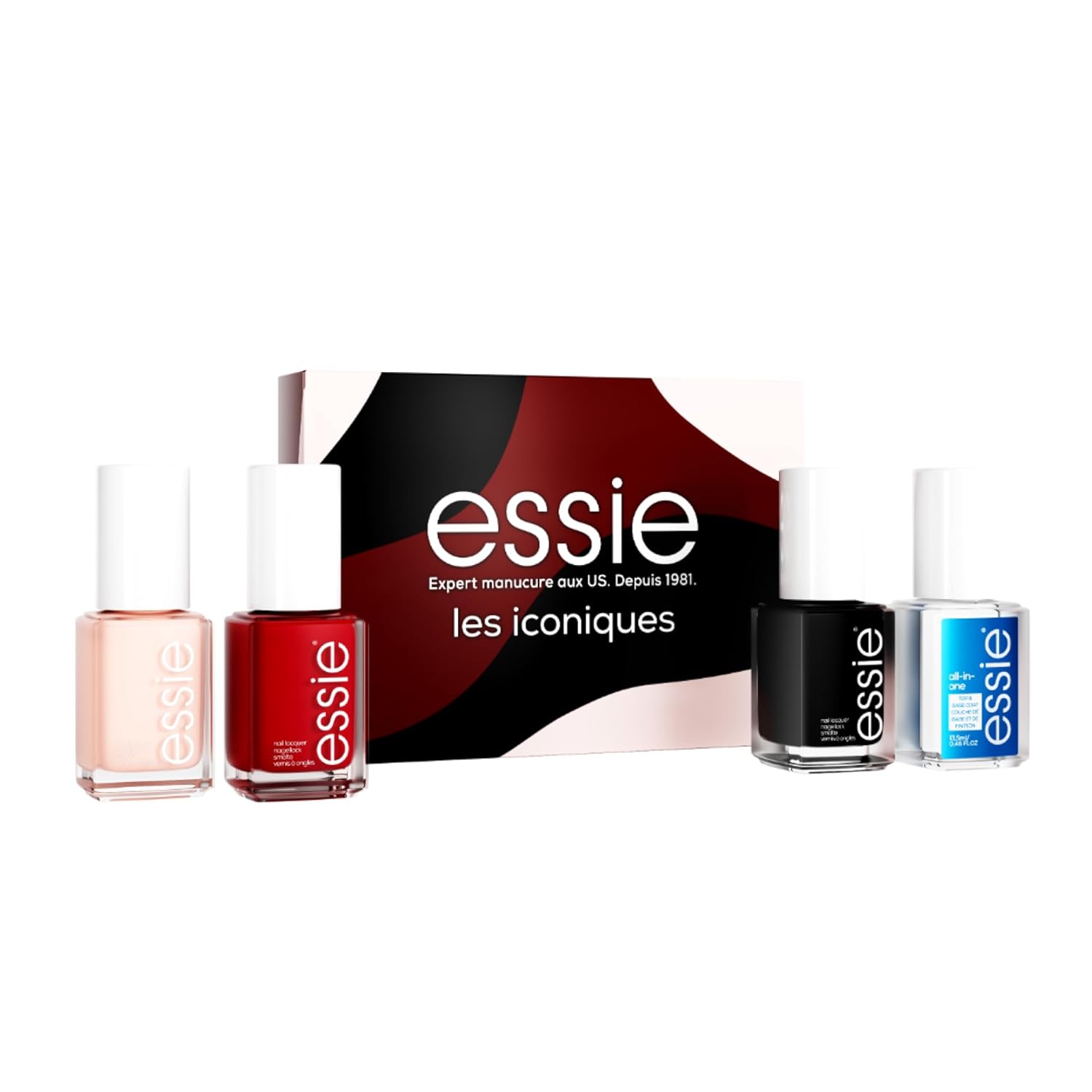 Essie Les Iconiques Set – 4 laky na nehty, 13,5 ml