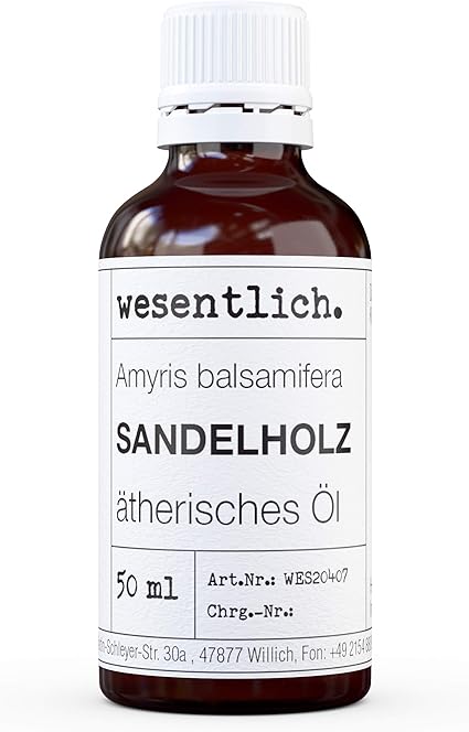wesentlich. Wesentlich Amyris Balsamifera Sandelholz /santalové dřevo/- 50 ml 100% Přírodní éterický olej