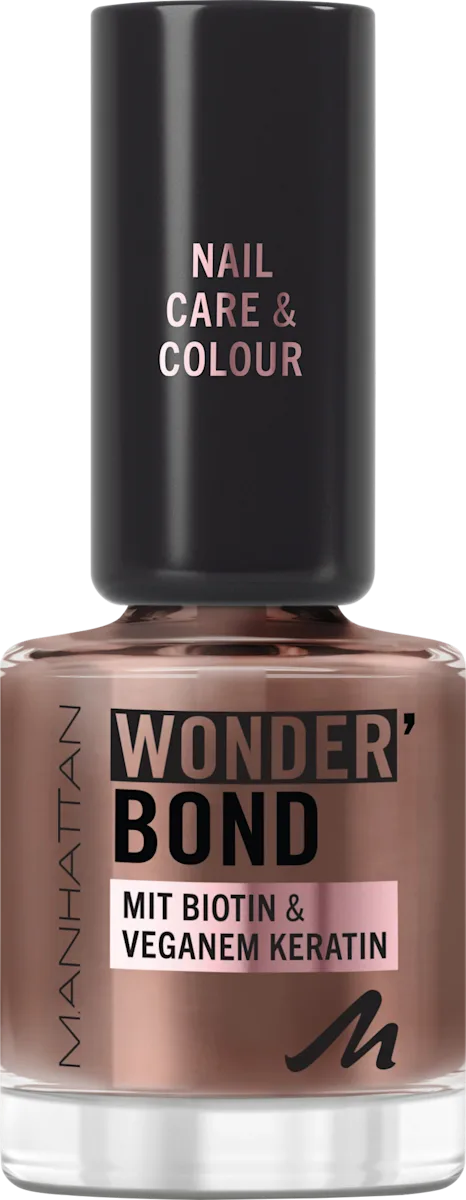 Manhattan - Lak na Nehty Wonder'Bond 007 Penny Brown, hnědý lak 12 ml